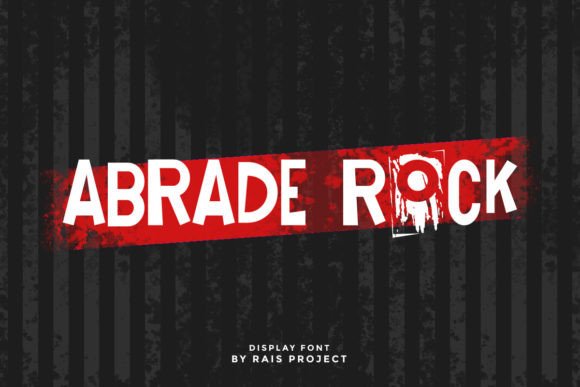 Abrade Rock: The Ultimate Display Typeface for Handmade Branding