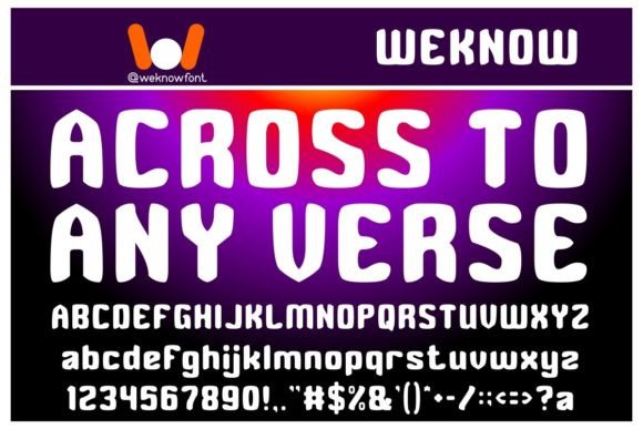 Across to Any Verse: A Display Font for Bold Campaigns
