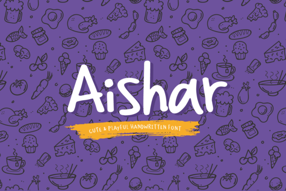 Aishar: The Handwritten Display Font for Warm Brand Identity