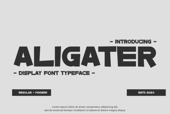 Aligater: The Bold Display Font for Modern Web Design