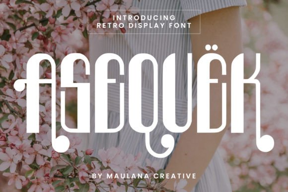Asequek: The Retro Display Font for Standout Campaigns