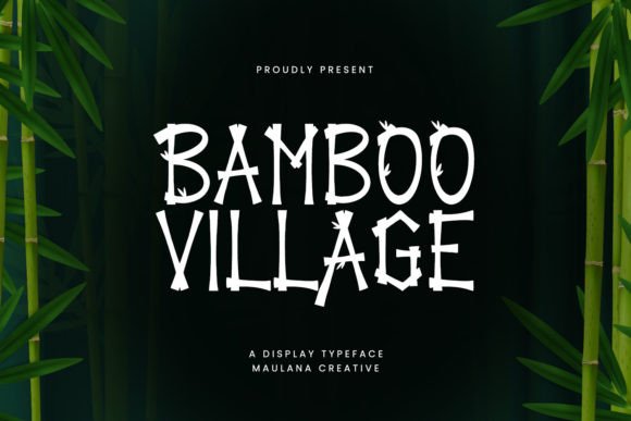 Bamboo Village: A Bold Display Font for Creative Branding Projects