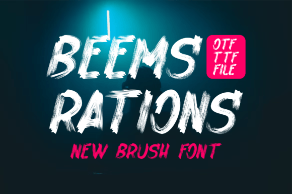 Beemsrations: A Bold Display Font for Modern Branding Projects
