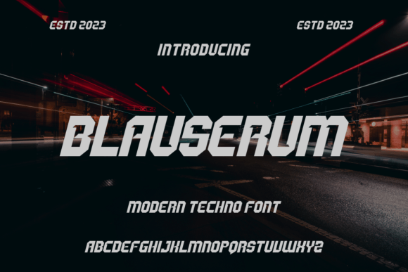 Blauserum: The Bold Display Typeface for Handmade Creations