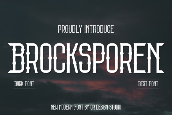 Brocksporen: The Perfect Display Font for Handmade Crafts and Products