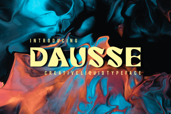 Dausse: A Quirky Display Font for Bold Web Design