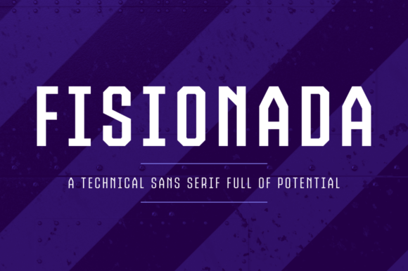 Fisionada Family: The Condensed Typeface for Sharp Brand Identity