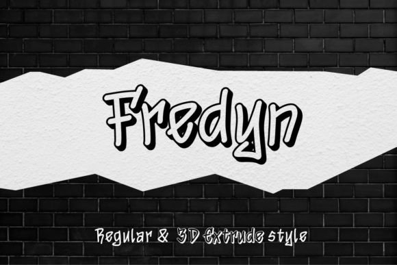 Fredyn: A Street Art Display Font for Bold Branding