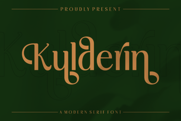 Kulderin: The Luxury Display Font for Modern Brand Identity