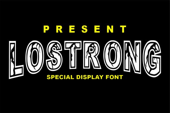 Lostrong: The Spooky Display Typeface for Bold Web Design