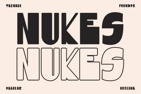 Nukes: The Bold Typeface That Elevates Small Business Branding