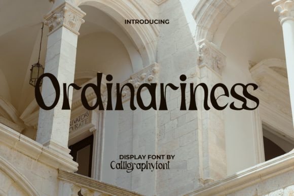 Ordinariness: A Display Font for Modern Web Design
