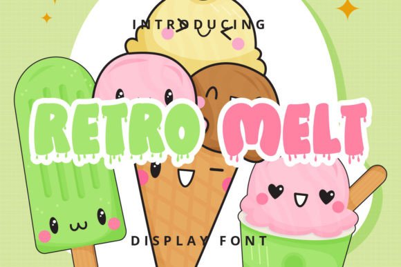 Retro Melt: The Playful Display Font for Bold Branding Projects