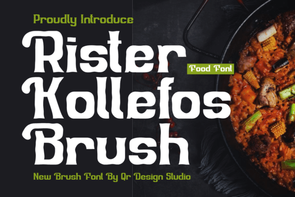 Rister Kollefos Brush: A Bold Display Typeface for Modern Web Design