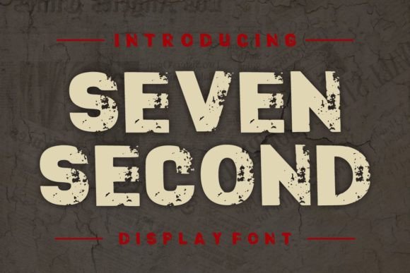 Seven Second: The Bold Display Typeface for Stronger Brand Identity
