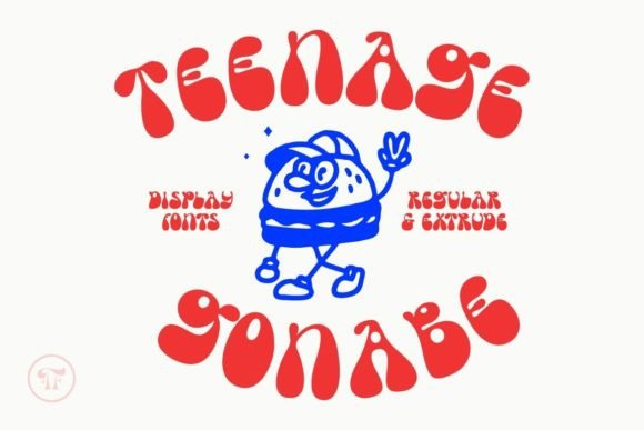 Teenage Gonabe: A Retro Display Typeface for Bold Web Design