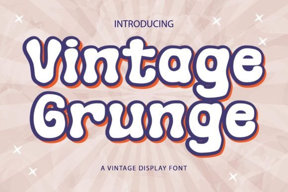Vintage Grunge Font for Branding and Design