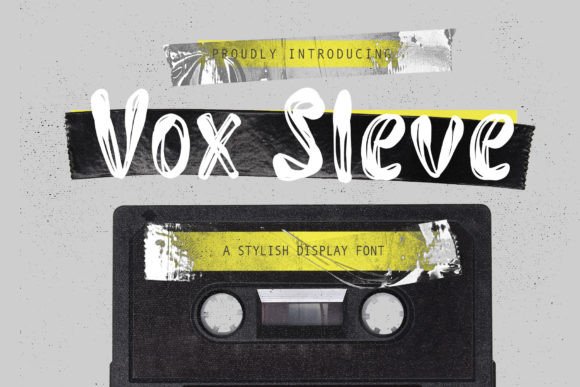 Vox Sleve: The Vintage-Modern Typeface for Handmade Branding