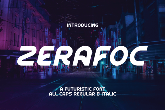 Zerafoc: The Futuristic Display Font for Handmade Brands